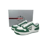 PK God Batch Prada Downtown Low Sneakers White Green - Image 5