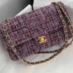 Chanel Tweed Medium Classic Flap Bag - Image 3