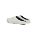 Marni Long hair Calfskin Fussbett Sabot White SBMR000600P412200W02 - Image 3