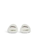 Balenciaga Furry Slides White - Image 4
