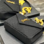 COLLEGE MEDIUM CHAIN BAG IN QUILTED SUEDE - Image 5