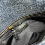 YSL PUFFER SMALL IN SUEDE AND DENIM - Image 6