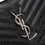 Saint Laurent Chain-strap YSL-plaque grained-leather wallet - Image 5