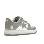 PK God Batch A Bathing Ape Bape Sta Patent Leather White Grey (2023) - Image 2