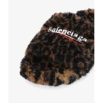 Balenciaga Furry Slides 'Leopard' - Image 3