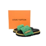 PK God Batch LOUIS VUITTON Pool Pillow Comfort Green denim with yellow label - Image 6