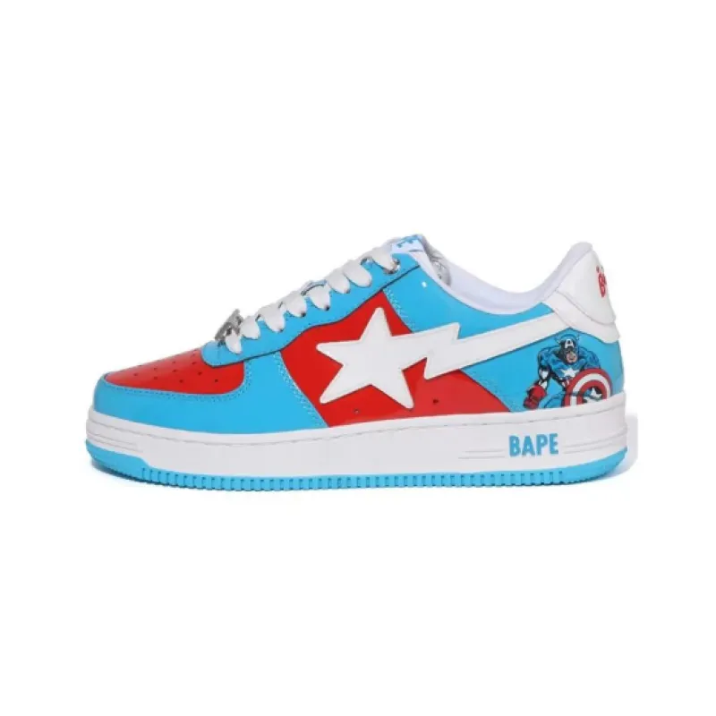 486416989498aeb9cfd590d2e26eb849.webp PK God Batch A Bathing Ape BAPE X MARVEL CAPTAIN AMERICA BAPE STA 1I73-191-903 - Image 1