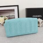 CHANEL Woven Straw Raffia Striped Medium Deauville Tote - Image 3