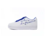 A Bathing Ape Bape Sta Low White and Blue Border 1J30-191-017