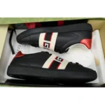 Gucci Ace Stripe Leather 'Black' - Image 6