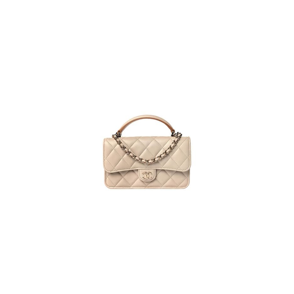 8249ddfb4412af8b280a2304dcef4b3a.jpg CHANEL MINI FLAP WITH TOP HANDLE(HIGH-END GRADE) - Image 1