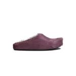 Marni Long hair Calfskin Fussbett Sabot Purple SBMS004601P412200C68 - Image 2