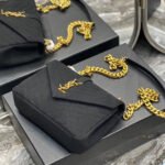 COLLEGE MEDIUM CHAIN BAG IN QUILTED SUEDE - Image 3