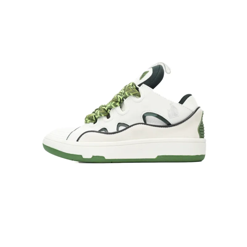 8f8483166b8a6325e7e66041a3f72f97.webp Lanvin Curb Sneakers White green - Image 1