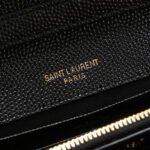 Saint Laurent Chain-strap YSL-plaque grained-leather wallet - Image 2