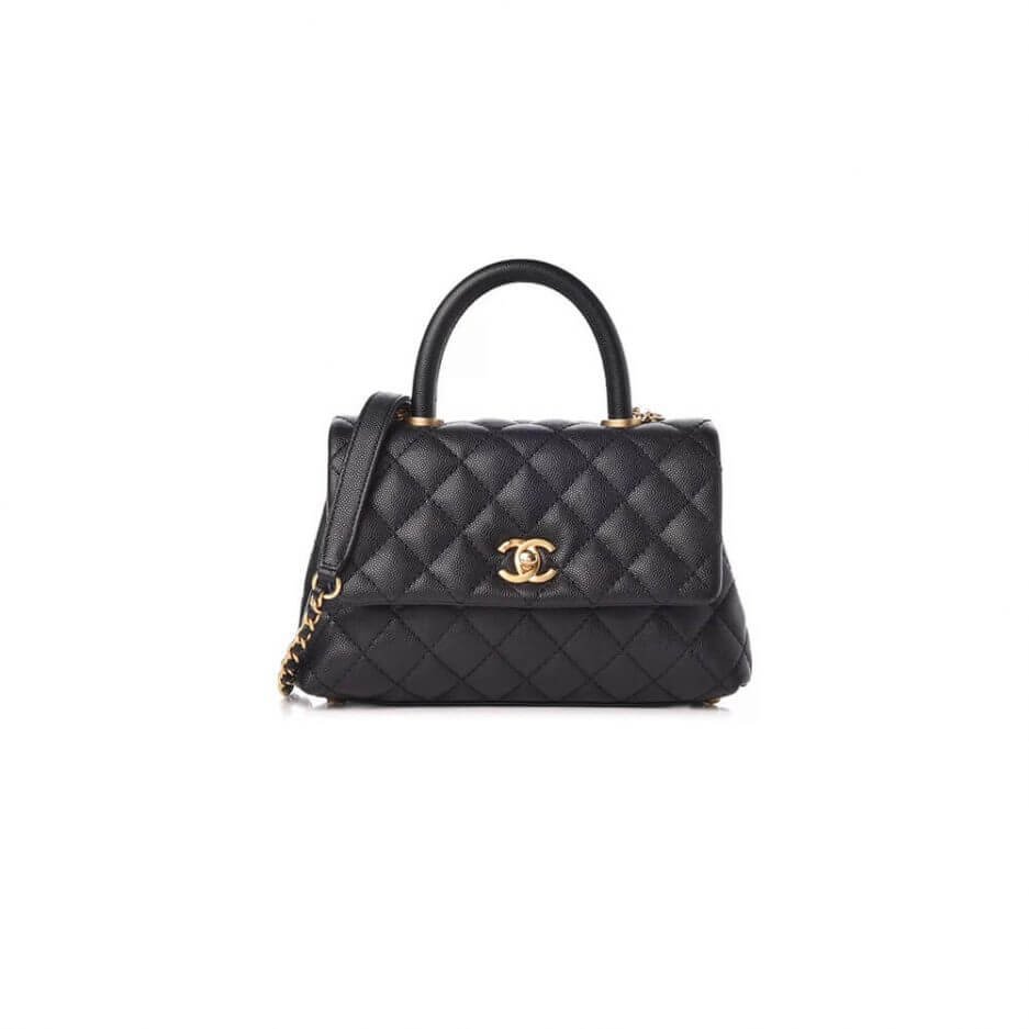 a61eee25aa9e8afb19660bc773c91540.jpg CHANEL Coco Handle Bag Small - Image 1