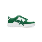 A Bathing Ape Bape Sta Low White Green Star OZXSHM 191 306M - Image 2