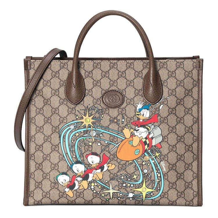 abe617ad24917ad402dbcf8d93d67086.jpg Disney x Gucci Donald Duck Tote Bag - Image 1