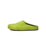 Marni Long hair Calfskin Fussbett Sabot Green SBMR000600P412200V07