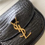 KAIA SMALL SATCHEL IN SHINY CROCODILE-EMBOSSED LEATHER - Image 4