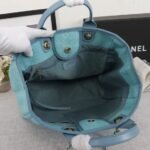 CHANEL Woven Straw Raffia Striped Medium Deauville Tote - Image 2