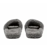 Balenciaga Furry Slide Dark Grey - Image 2