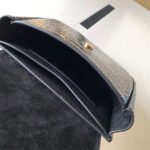 KAIA SMALL SATCHEL IN SHINY CROCODILE-EMBOSSED LEATHER - Image 3