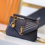 Saint Laurent College quilted-leather satchel bag - Image 6