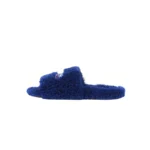 Balenciaga Furry Slide Blue