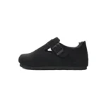 Birkenstock London Shearling Suede Leather Black 1014960