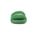 Balenciaga Furry Slide Green - Image 3