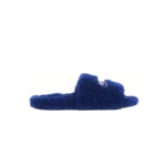 Balenciaga Furry Slide Blue - Image 4