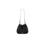 PARIS VII LARGE FLAT HOBO BAG IN SMOOTH LEATHER
