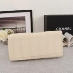 CHANEL Woven Straw Raffia Striped Medium Deauville Tote - Image 4